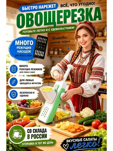 Овощерезка ручная многофункциональная