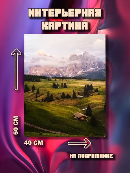 100картин Картина Горы 50x40