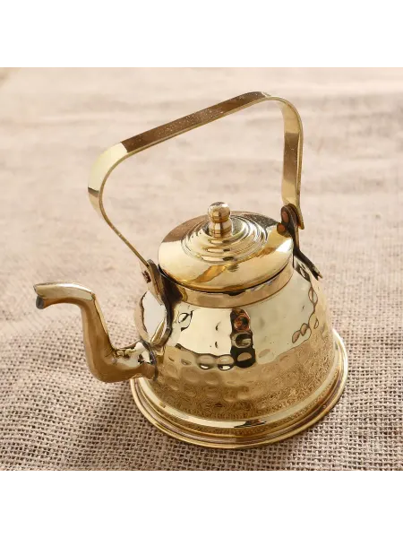 Moonglee Чайник Сказка латунь никель 12х10х14.5 см