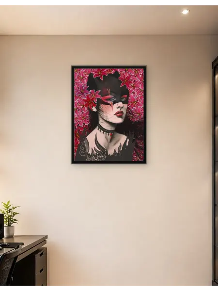Postersbase Интерьерный постер женщина-кошка 30x40