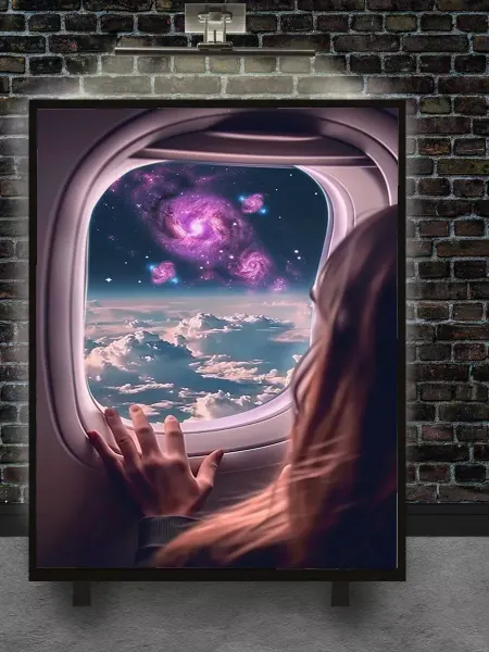 YOU CAN ART Картина 30х40 Космос из иллюминатора