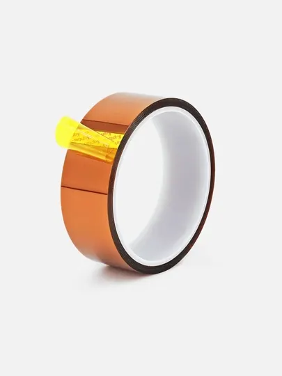 Термостойкая клейкая лента Kapton Tape термо скотч, 10 мм x 33 м