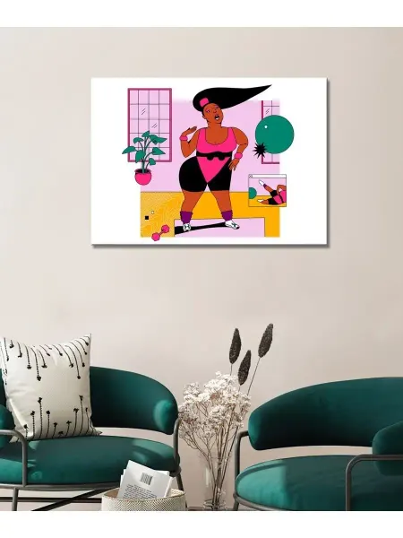 Classic Art Картина на холсте Lizzo фитнес 60х80