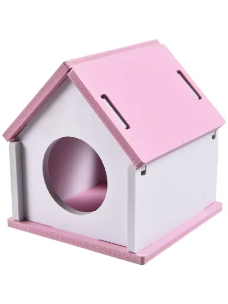 HomePet Домик для мелких грызунов пластик 9,5 х 9,5 х 10 см