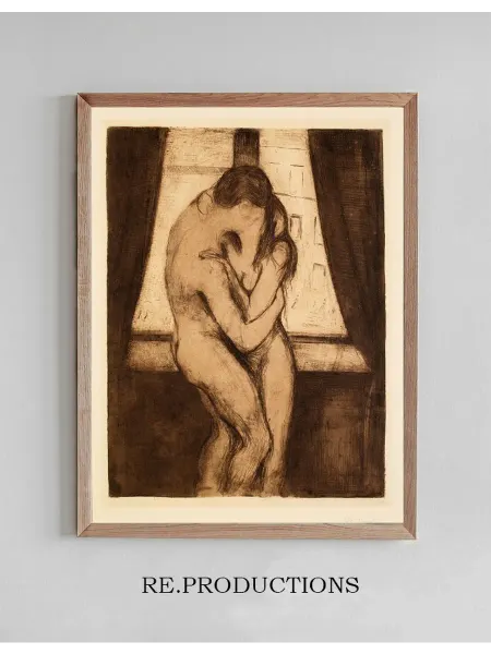 Re.productions Постер The Kiss - Edvard Munch