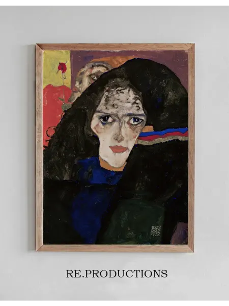 Re.productions Постер Mourning Woman - Egon Schiele