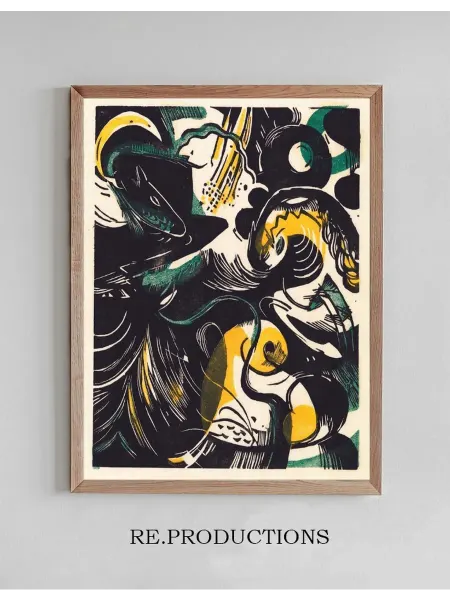 Re.productions Постер Schöpfungsgeschichte II - Franz Marc