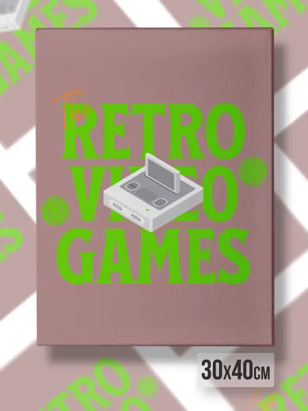 Каждому своё Game Картина Холст Ретро Игры Игровая Консоль Гейм Дизайн