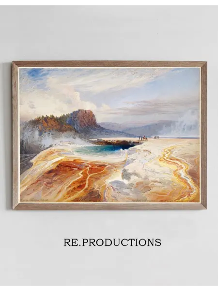 Re.productions Постер Great Blue Spring of the Lower - Thomas Moran
