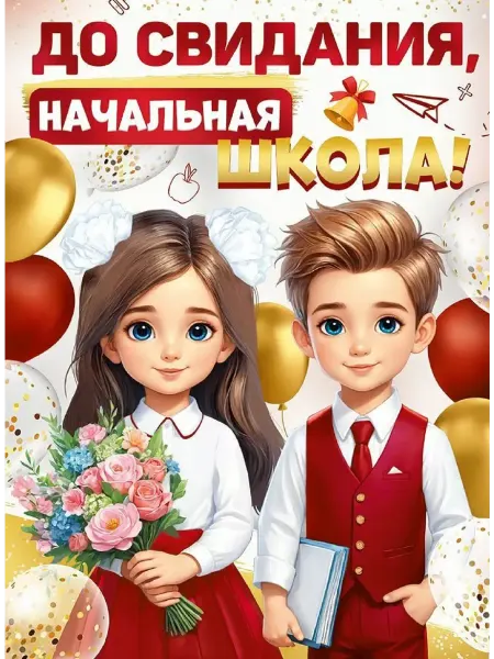 МОРОЗНО плакат выпускной начальная школа А2