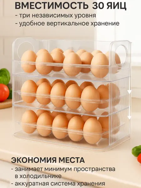 Айсару2 Подставка для яиц в холодильник 30шт