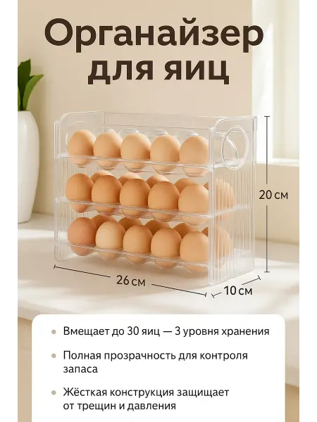 Алтынайка Подставка контейнер ячейка для яиц в холодильник на дверцу