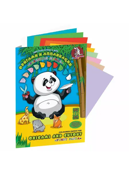 TOMMY MASTER Цветная бумага А4 для аппликаций и оригами 10л. 10цв. 80г м2