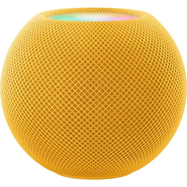 Колонка портативная Apple Homepod mini, умная, Wi-Fi, Bluetooth, 10 Вт, 97х84х84 мм, желтая