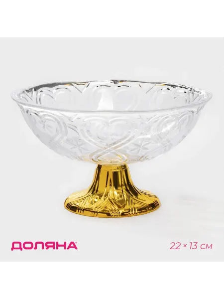 Конфетница на ножке пластиковая