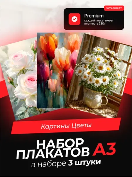 KONNESSI Постеры с Картинами с цветами