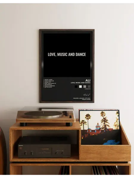 Postersbase Музыкальный постер ALI - LOVE MUSIC AND DANCE 30x40