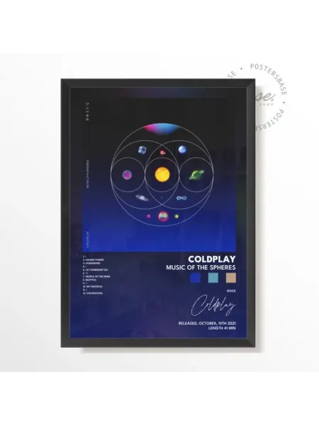 Postersbase Постер 30x40 coldplay Music Of The Spheres poster