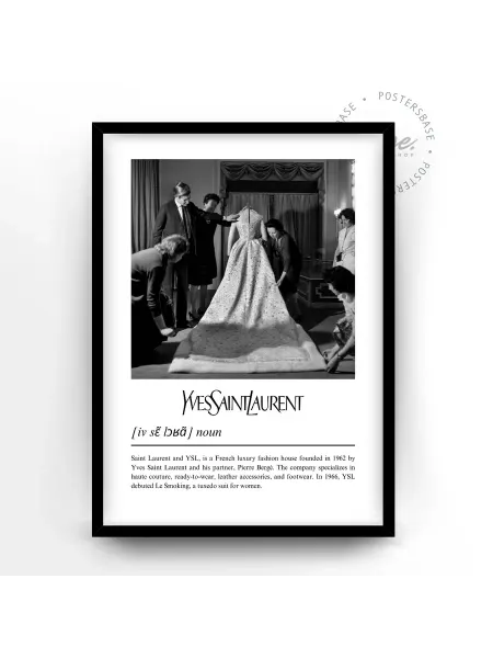 Postersbase Постер 30x40 Yves Saint Laurent History