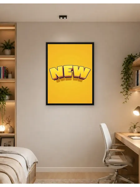 Postersbase Постер Жирный «НОВЫЙ» текст 30x40