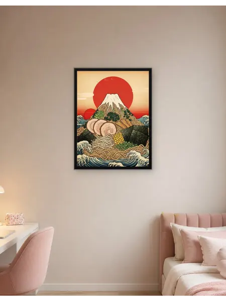 Postersbase Постер Гора Рамэн в японском художественном стиле 50x70