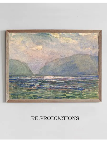 Re.productions Постер Noon above Newburgh - Childe Hassam