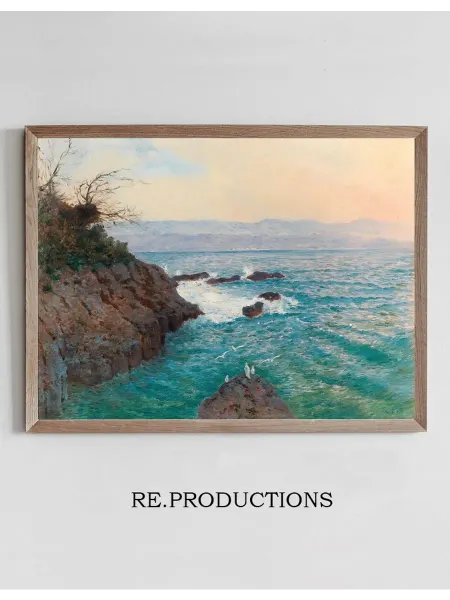 Re.productions Постер A View Of The Nervi Coast - Alfred Zoff