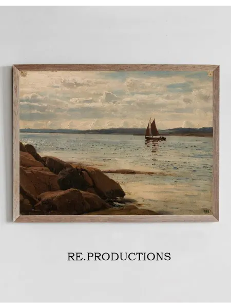 Re.productions Постер Strandparti, Hvaler - Amaldus Nielsen