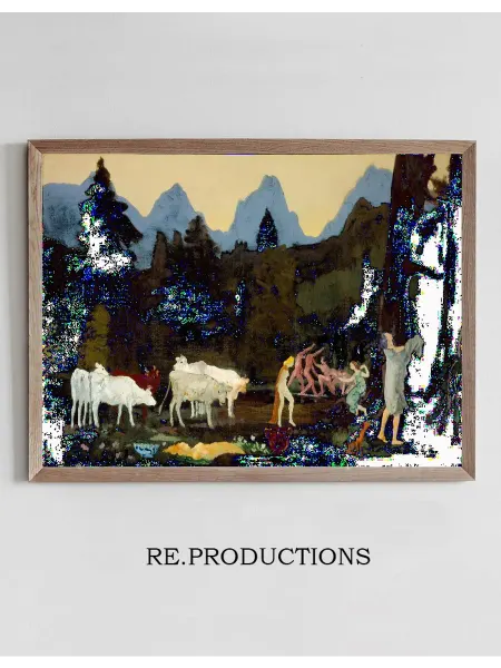 Re.productions Постер Pastoral Dells and Peaks - Arthur Bowen Davies
