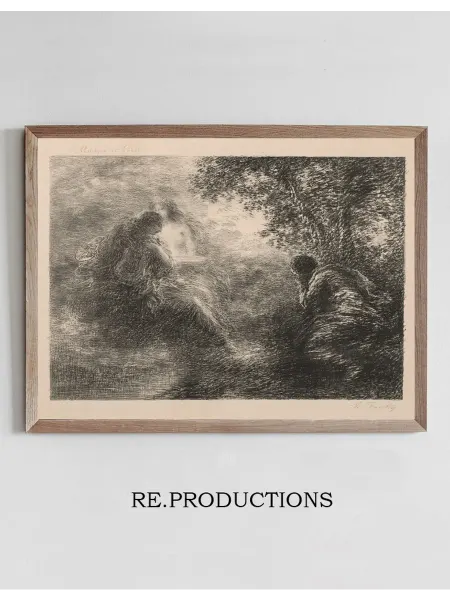 Re.productions Постер Music and Poetry - Henri Fantin-Latour