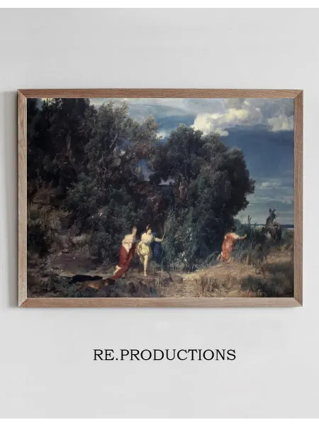 Re.productions Постер Diana’s Hunt - Arnold Böcklin