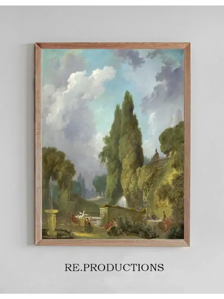Re.productions Постер Blindman’s Buff - Jean-Honoré Fragonard