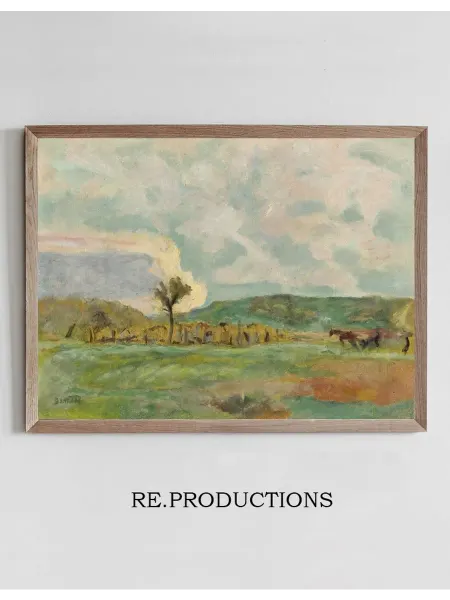 Re.productions Постер Campagne, Le Labour - Pierre Bonnard