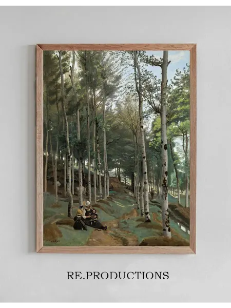Re.productions Постер Paysage Breton - Jean-Baptiste-Camille Corot
