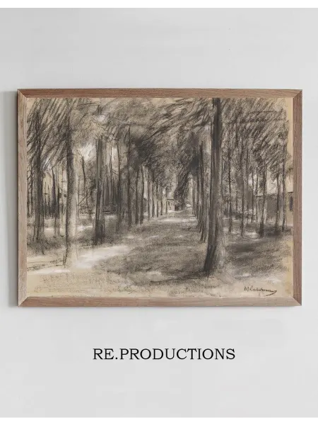Re.productions Постер Brink (Dorfanger) in Laren - Max Liebermann
