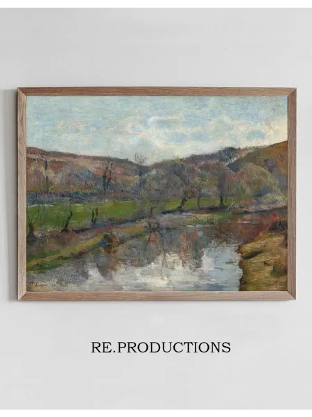 Re.productions Постер Brittany Landscape - Paul Gauguin