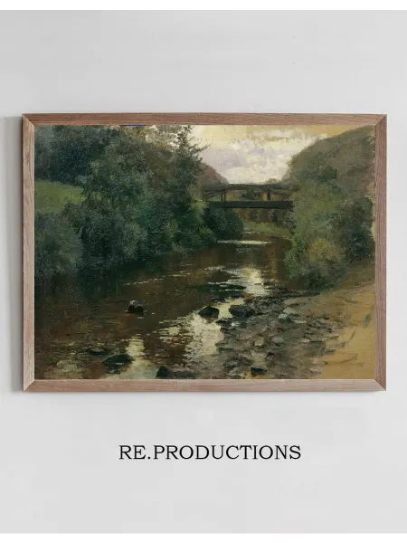 Re.productions Постер Waldwasser mit Brücke - Marie Egner