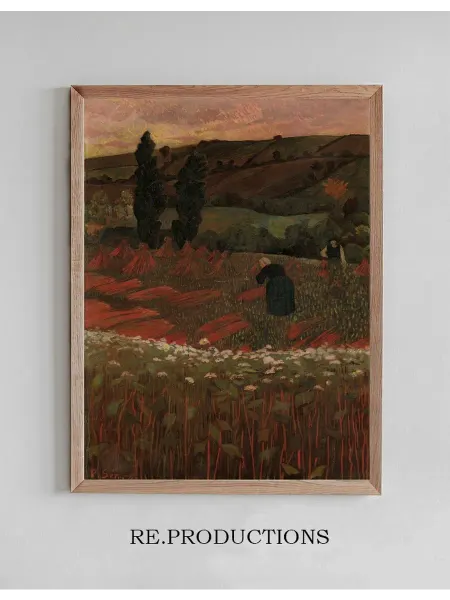 Re.productions Постер The Harvest of Buckwheat - Paul Sérusier