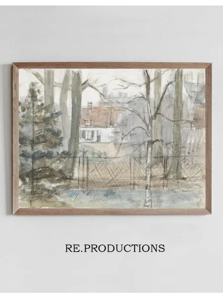 Re.productions Постер Buitenhuis en tuin - Jozef Israëls