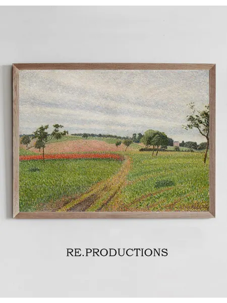 Re.productions Постер Les Coteaux de Thierceville - Camille Pissarro