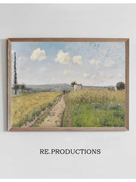 Re.productions Постер June morning near Pontoise - Camille Pissarro