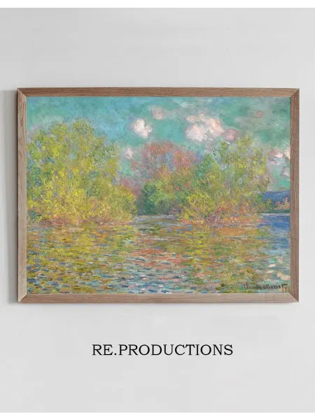 Re.productions Постер La Seine près de Giverny - Claude Monet