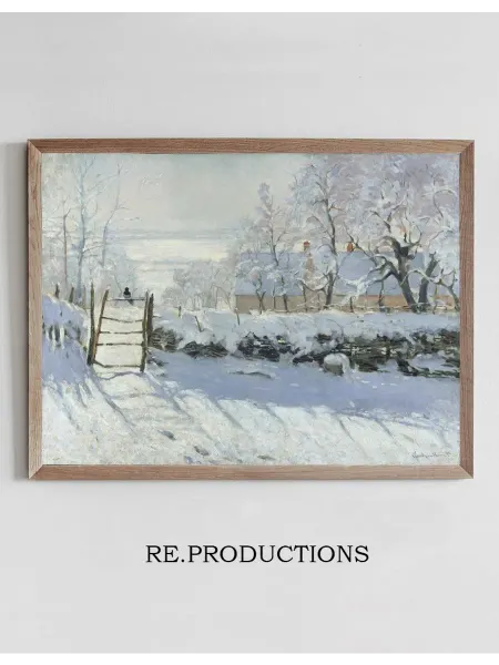 Re.productions Постер The Magpie - Claude Monet