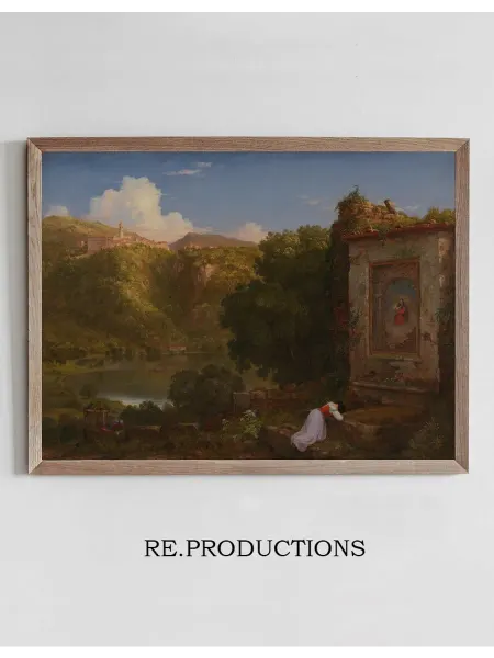 Re.productions Постер Il Penseroso - Thomas Cole