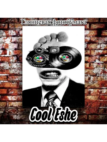 Cool Eshe Постер "Коллаж, глаза-бинокли, лицо-нога" А4