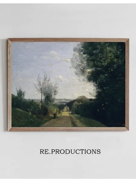 Re.productions Постер The Environs of Paris - Jean-Baptiste-Camille Corot