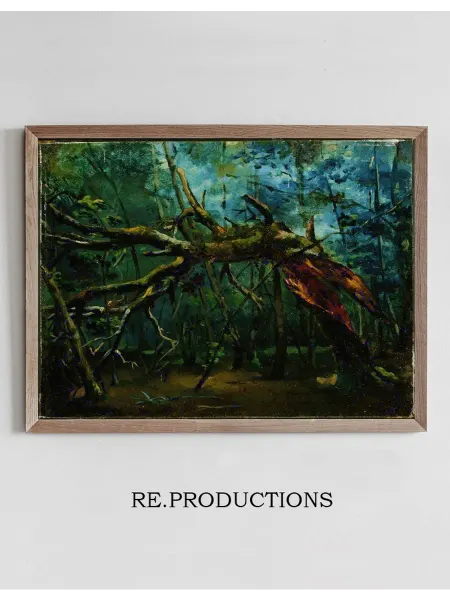 Re.productions Постер A Fallen Tree - Jean-Baptiste-Camille Corot