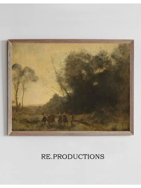 Re.productions Постер Ronde De Nymphes - Jean-Baptiste-Camille Corot