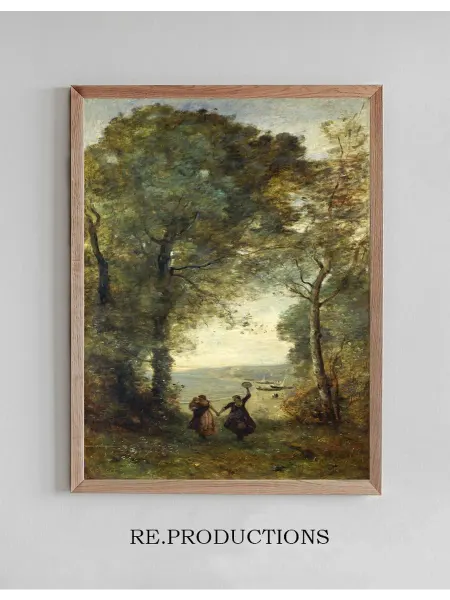 Re.productions Постер Reminiscence of the - Jean-Baptiste-Camille Corot