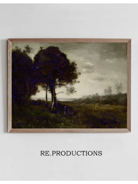 Re.productions Постер A Torrent at Romagnes - Jean-Baptiste-Camille Corot